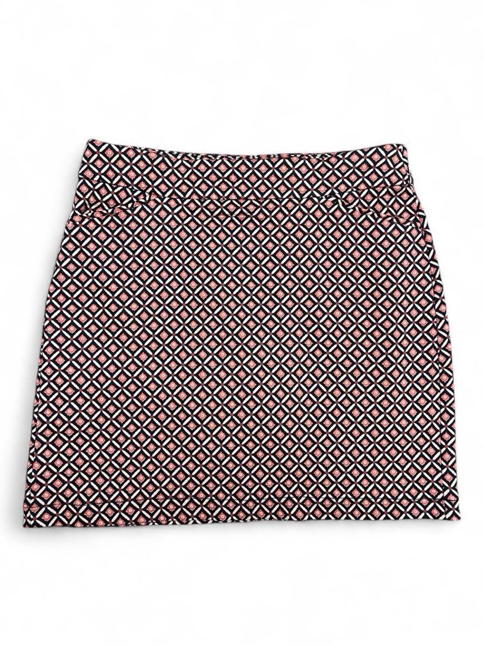 Croft & Barrow Effortless Stretch Geometric Pattern Skort Size 8